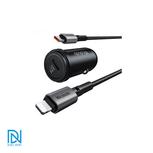 شارژر فندکی 30 وات مک دودو مدل MCDODO CC-7492 بهمراه کابل شارژ