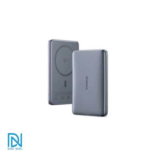 پاوربانک 27 وات بیسوس مدل PicoGo Ultra-Slim Qi2 ظرفیت 10000 میلی‌آمپرساعت