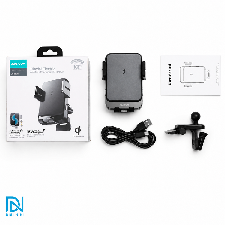 پایه نگهدارنده و شارژر وایرلس داخل خودرو جویروم مدل JR-ZS219